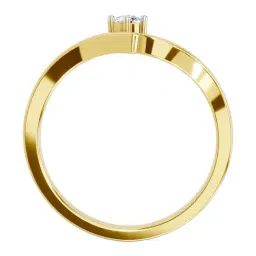 Sparkles Lab Grown Diamond 14k (585) Yellow Gold Ring for Women image 3