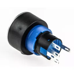 RS PRO Illuminated Push Button Switch Panel Mount 22.2 mm Cutout SPDT Green LED 250 V AC, 1758230 image 2