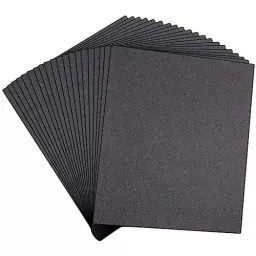 Oriental 228.6x279.4 mm (9x11 inch) ‎Waterproof 220 Grit Silicon Emery Paper Sheet (Pack of ‎15 Pcs) image 1