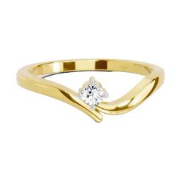 Sparkles Lab Grown Diamond 14k (585) Yellow Gold Ring for Women-picture-48