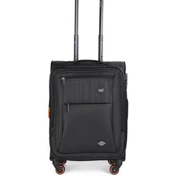 Wildcraft Unisex Black Soft Textured Pollux Cabin Trolley Suitcase image 1