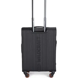 Wildcraft Unisex Black Soft Textured Pollux Cabin Trolley Suitcase image 3