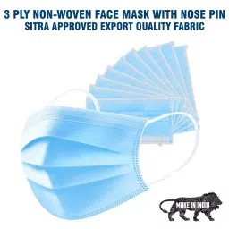 ORILEY OA0013 Universal Non Surgical Disposable Face Mask (Pack of 75) image 2