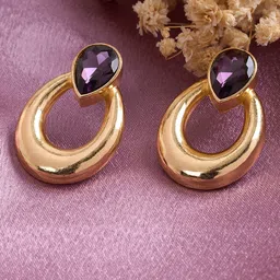 Forever Glam by Pantaloons Geometric Drop Earrings-picture-25