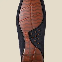 Bata Men's Mars Navy Loafers image 3