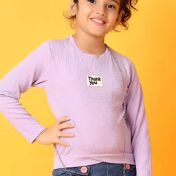 V-Mart Girls Solid Knits Round Neck Cotton T-Shirt-picture-11