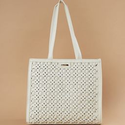 CODE by Lifestyle PU Structured Shoulder Bag with Cut Work-picture-41