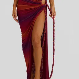 Bee Boe Coastal Muse Ombre Printed Maxi Pencil Skirt image 3