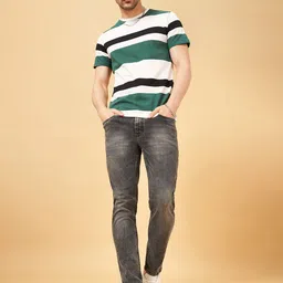 SF JEANS by Pantaloons Men Slim Fit Heavy Fade Jeans image 5