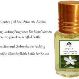Mayin Fresh Jasmine Perfume Attar for Men and Women, 5 ml image 2