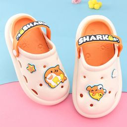 Oh! Pair Clogs Slip Ons with Fish Applique - Orange-picture-35