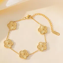 MYKI Women Gold-Plated Wraparound Bracelet image 5