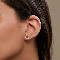 MINUTIAE Gold-Plated Crystals Studded Jewellery Set image 5