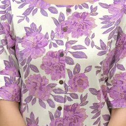 Skylee Pop Women Floral Printed Kurta image 5