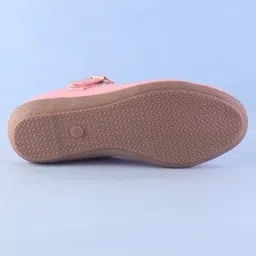 Pine Kids Ballerina with Bow Applique & Velcro Closure -Pink image 5