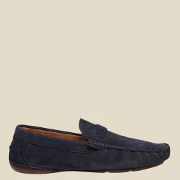 Bata Men's Mars Navy Loafers image 2