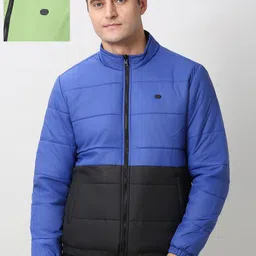 Peter England Casuals Stand Collar Open Front Jacket-picture-17