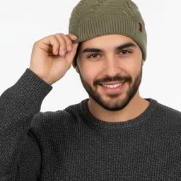 iSWEVEN Unisex Woollen Beanie-image-13