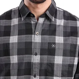 WROGN Men Opaque Checked Casual Shirt image 3