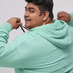 FFLIRTYGO Men Plus Size Hooded Pullover Sweatshirt image 3