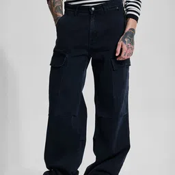 Snitch Men Snitch Black Mid-Rise Loose FitJeans-picture-33