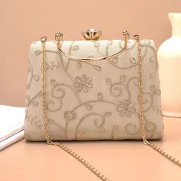ARTKLIM Floral Embroidered Thread Work Box Clutch-picture-38