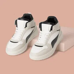 Forever Glam by Pantaloons Women's Off White Ankle High Sneakers-picture-34