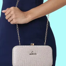 Lavie Pink Synthetic Minaudiere Clutch-picture-12