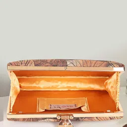 Spice Art Floral Printed Shoulder Strap Box Clutch image 5