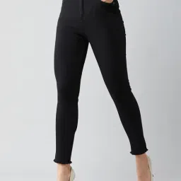 DOLCE CRUDO Black High Rise Jeans-image-70