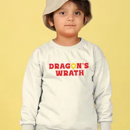 NUSYL Boys Printed Round Neck Long Sleeves Oversized Pullover Sweatshirt image 2