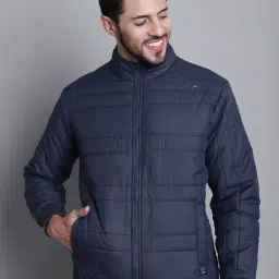 Cantabil Navy & Brown Regular Fit Reversible Jacket-image-70