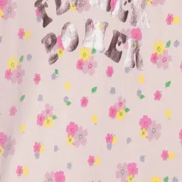 R&B Kids Light Pink Floral Print Regular Fit Sweatshirt image 5