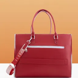 Caprese Women Solid Structured Leather Handheld Bag image 4