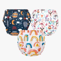Chinmay Kids Baby Panty Boys and Girls Reusable Washable Printed Panty Pack of 3-picture-15