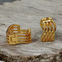 SHREE KRISHNA SHOPPING Gold-Plated Brass Earrings image 3