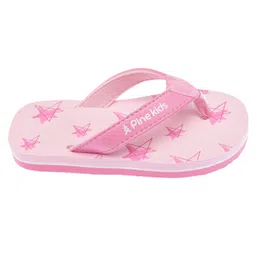 Pine Kids Slip On Flip Flops Star Print - Pink image 3