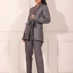 MOH Blue Ghigham B Shirt with Pants and Belt-picture-37