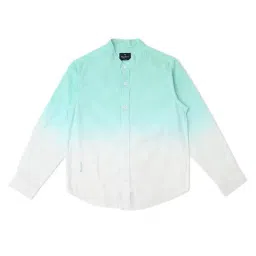 Pepe Jeans Kids Mint Green & White Ombre Full Sleeves Shirt-picture-27