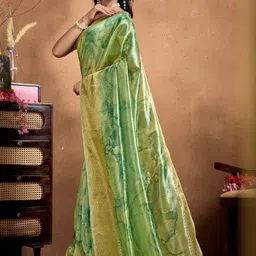 RAJMUDRAFASHION Silk Blend Mysore Silk Saree image 2