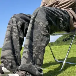 KPOP Men Camouflage Printed Original Trousers image 3