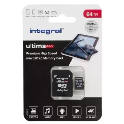 Integral Memory 64 GB MicroSDXC Micro SD Card Class 10 UHS-1 U3, INMSDX64G-100/70V30 image 2