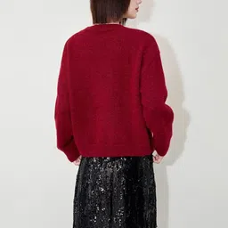 JC Collection Women Pullover with Applique Detail image 3