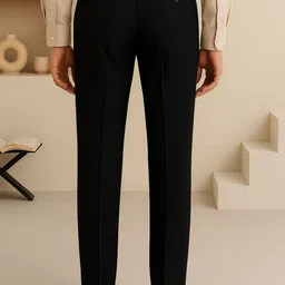 STREETVIBES Men Original Fit Mid-Rise Formal Trousers image 2