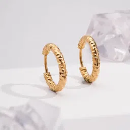 Palmonas Textura Luxe Hoops For Women - Waterproof And Anti-Tarnish-image-67