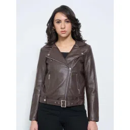 Sf Jeans By Pantaloons Brown Relaxed Fit Jacket-picture-35