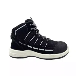 Allen Cooper Composite Toe Safety Shoes High Ankle PU Sole Size 7 UK/India Black, ACL 11785 image 1