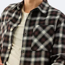 Snitch Men Tartan Checks Checked Casual Shirt image 3