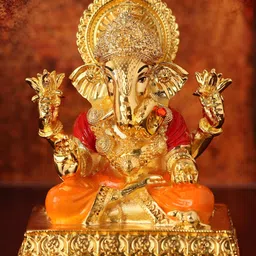 HOUSE OF WEMY Gold-Toned Religious Idol Showpiece-picture-34