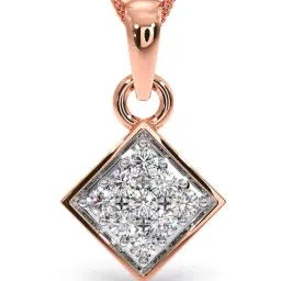 Candere by Kalyan Jewellers 18k Rose Gold and Cubic Zirconia Pendant for Women-picture-14